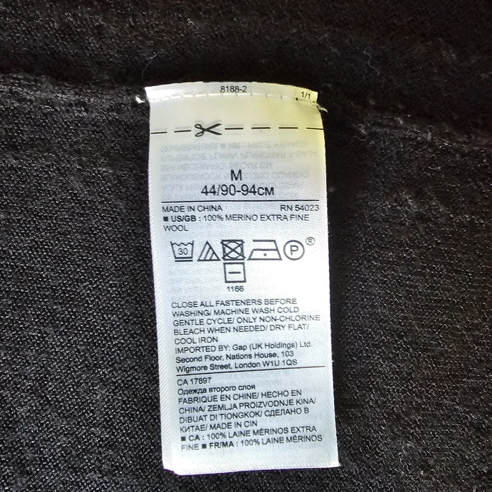 Banana Republic Black Merino Wool Cardigan - Picture 7 of 7